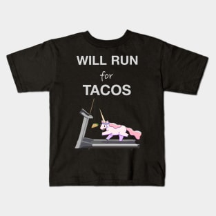 Will Run For Tacos Kids T-Shirt